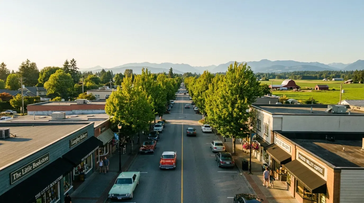 Langley, British Columbia on a sunny day